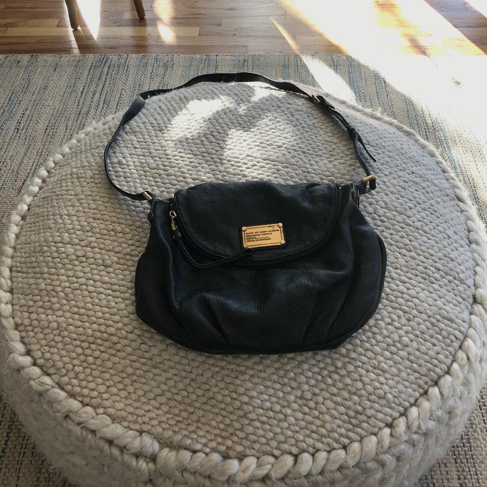 Marc by Marc Jacobs Natasha Leather Crossbody Bag - Black Medium